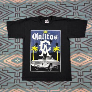 Vintage CALIFAS T-shirt California West Coast Lowrider Large Men's Streetwear